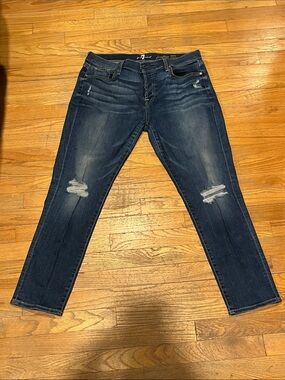 Women’s 7 for all mankind button fly jeans